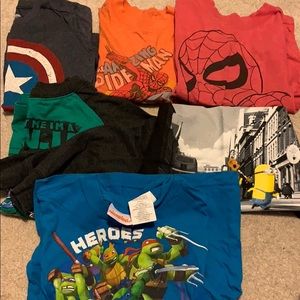 Lot of 6 character shirts